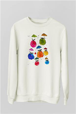 Kurban Bayramı Baskılı Beyaz Unisex Sweatshirt
