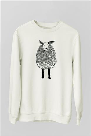 Kurban Bayramı Baskılı Beyaz Unisex Sweatshirt