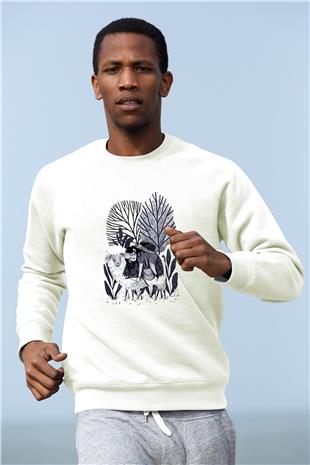 Kurban Bayramı Baskılı Beyaz Unisex Sweatshirt