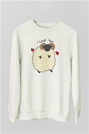 Kurban Bayramı Baskılı Beyaz Unisex Sweatshirt