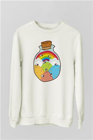 Kurban Bayramı Baskılı Beyaz Unisex Sweatshirt