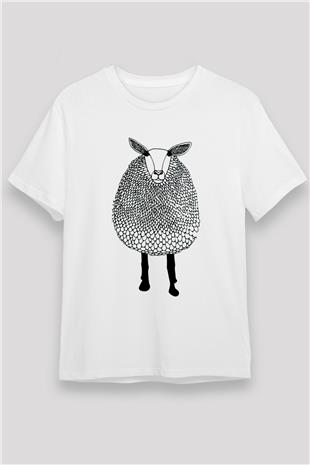 Kurban Bayramı Baskılı Unisex Beyaz Tişört - Tshirt