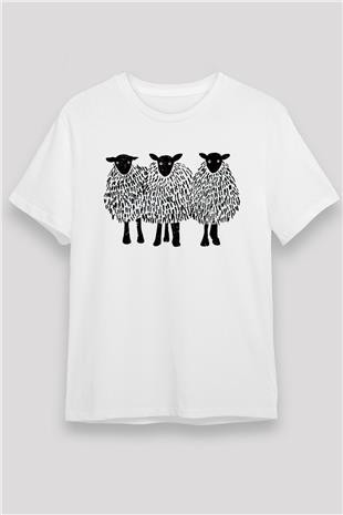 Kurban Bayramı Baskılı Unisex Beyaz Tişört - Tshirt