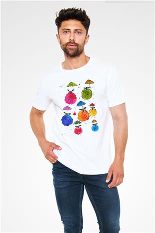 Kurban Bayramı Baskılı Unisex Beyaz Tişört - Tshirt