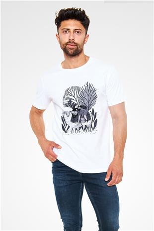 Kurban Bayramı Baskılı Unisex Beyaz Tişört - Tshirt