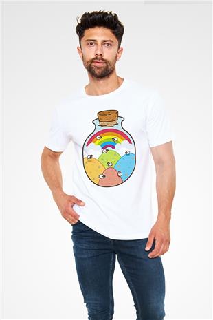 Kurban Bayramı Baskılı Unisex Beyaz Tişört - Tshirt