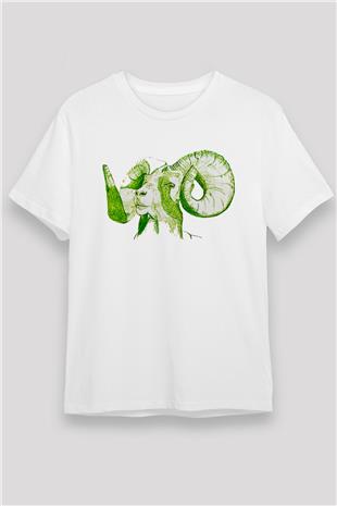 Kurban Bayramı Baskılı Unisex Beyaz Tişört - Tshirt