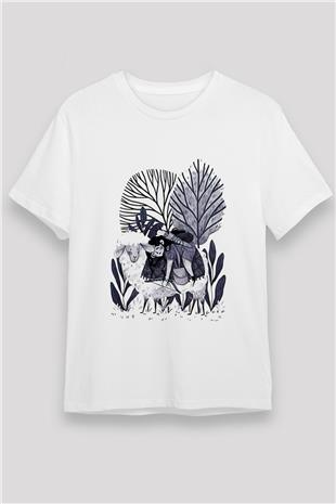 Kurban Bayramı Baskılı Unisex Beyaz Tişört - Tshirt