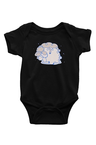 Kurban Bayramı Baskılı Unisex Siyah Bebek Body - Zıbın