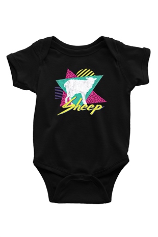 Kurban Bayramı Baskılı Unisex Siyah Bebek Body - Zıbın