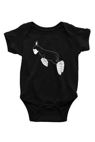 Kurban Bayramı Baskılı Unisex Siyah Bebek Body - Zıbın