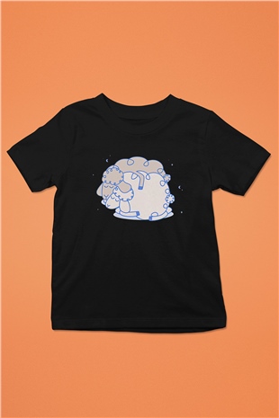 Kurban Bayramı Baskılı Unisex Siyah Çocuk Tişört - Tshirt