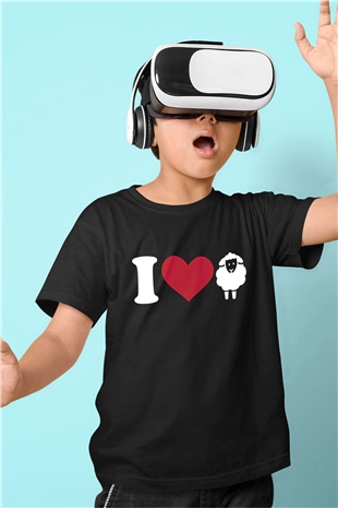 Kurban Bayramı Baskılı Unisex Siyah Çocuk Tişört - Tshirt