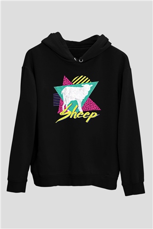 Kurban Bayramı Baskılı Unisex Siyah Hoodie