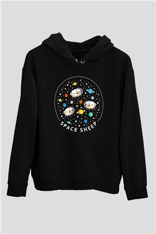 Kurban Bayramı Baskılı Unisex Siyah Hoodie
