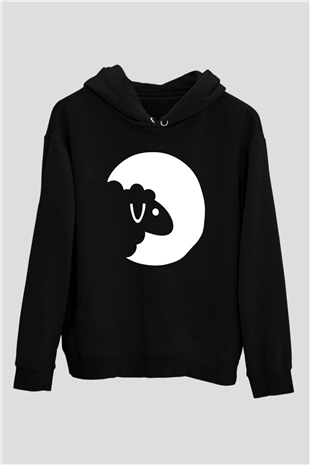 Kurban Bayramı Baskılı Unisex Siyah Hoodie