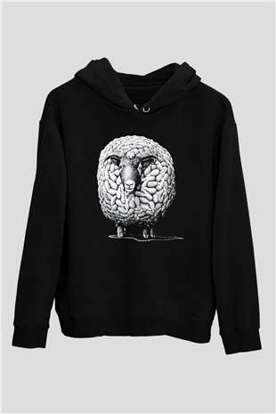 Kurban Bayramı Baskılı Unisex Siyah Hoodie