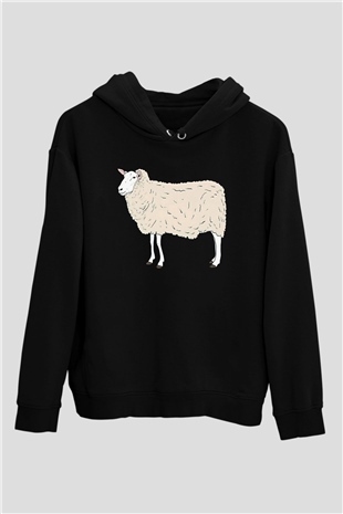 Kurban Bayramı Baskılı Unisex Siyah Hoodie