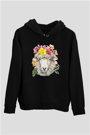 Kurban Bayramı Baskılı Unisex Siyah Hoodie