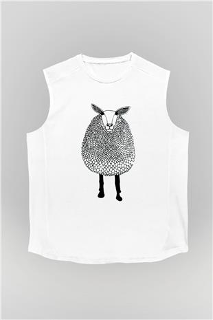 Kurban Bayramı Baskılı Unisex Siyah Kolsuz Tişört - Tshirt