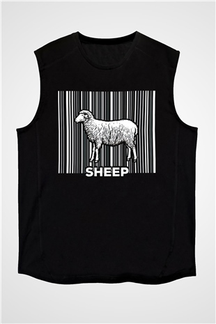 Kurban Bayramı Baskılı Unisex Siyah Kolsuz Tişört - Tshirt