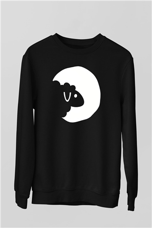 Kurban Bayramı Baskılı Unisex Siyah Sweatshirt