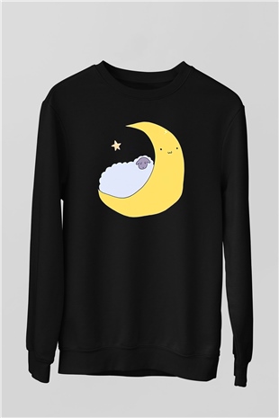 Kurban Bayramı Baskılı Unisex Siyah Sweatshirt