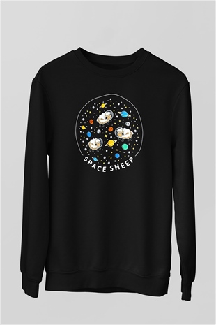 Kurban Bayramı Baskılı Unisex Siyah Sweatshirt