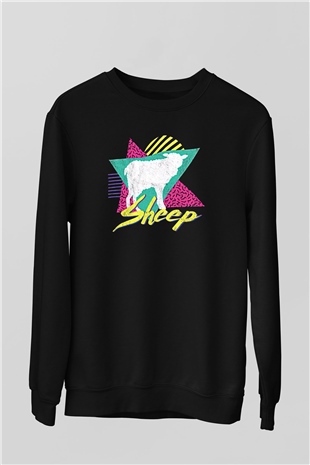 Kurban Bayramı Baskılı Unisex Siyah Sweatshirt