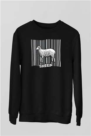 Kurban Bayramı Baskılı Unisex Siyah Sweatshirt