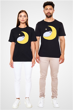 Kurban Bayramı Baskılı Unisex Siyah Tişört - Tshirt