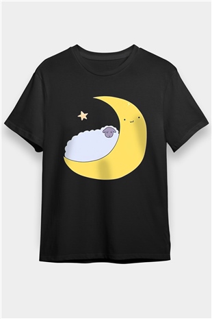 Kurban Bayramı Baskılı Unisex Siyah Tişört - Tshirt