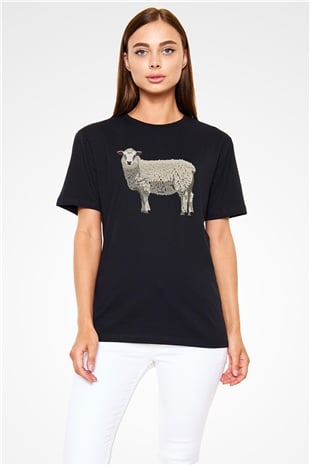 Kurban Bayramı Baskılı Unisex Siyah Tişört - Tshirt