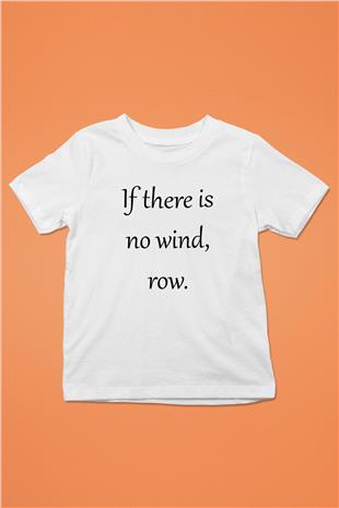 Kürek Baskılı Unisex Beyaz Çocuk Tişört - Tshirt