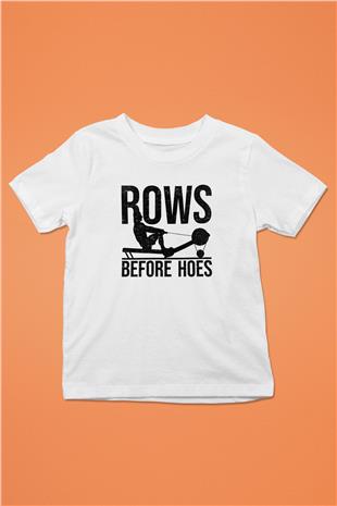 Kürek Baskılı Unisex Beyaz Çocuk Tişört - Tshirt