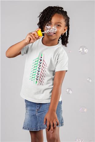 Kürek Baskılı Unisex Beyaz Çocuk Tişört - Tshirt