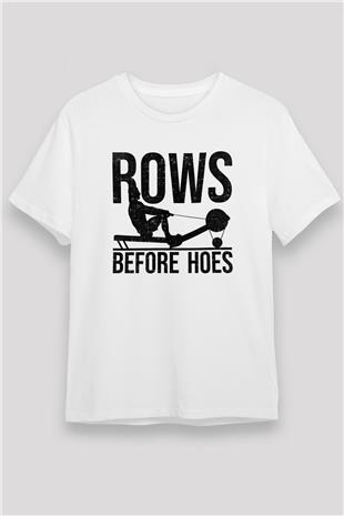 Kürek Baskılı Unisex Beyaz Tişört - Tshirt