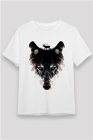 Kurt Beyaz Unisex Tişört T-Shirt - TişörtFabrikası