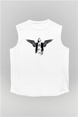 Kurt Cobain Beyaz Unisex Kolsuz Tişört