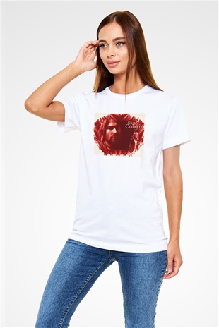 Kurt Cobain Beyaz Unisex Tişört T-Shirt - TişörtFabrikası
