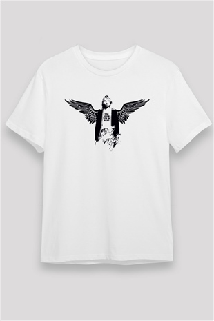 Kurt Cobain Beyaz Unisex Tişört T-Shirt - TişörtFabrikası