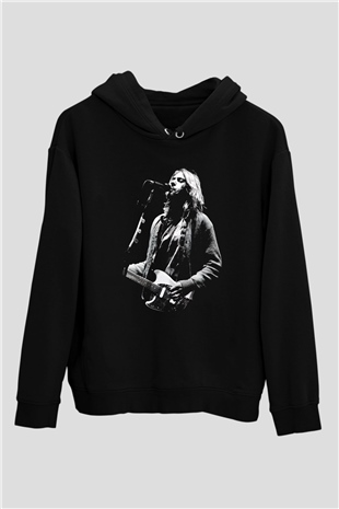 Kurt Cobain Siyah Unisex Hoodie