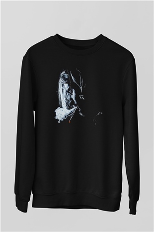 Kurt Cobain Siyah Unisex Sweatshirt