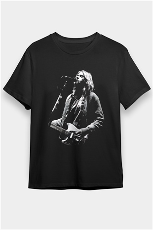 Kurt Cobain Siyah Unisex Tişört T-Shirt - TişörtFabrikası