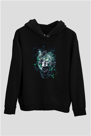 Kurt Siyah Unisex Hoodie