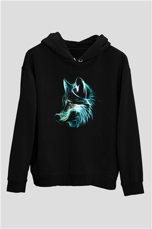 Kurt Siyah Unisex Hoodie