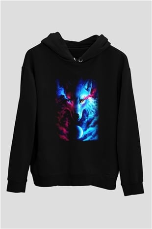 Kurt Siyah Unisex Hoodie