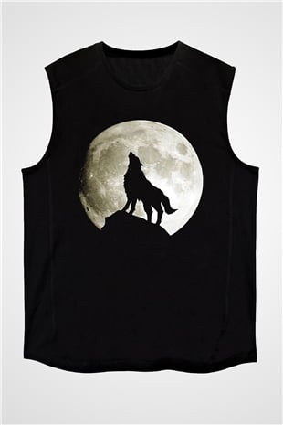 Kurt Siyah Unisex Kolsuz Tişört