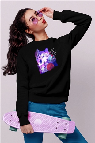 Kurt Siyah Unisex Sweatshirt
