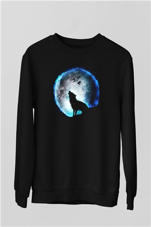 Kurt Siyah Unisex Sweatshirt